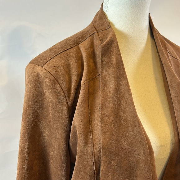 BLANK NYC | Brown Faux Suede Waterfall Jacket | Medium - Picture 4 of 10